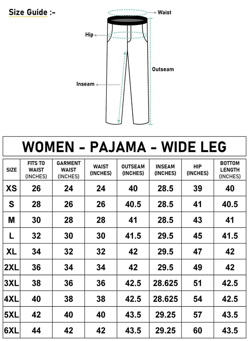 Bewakoof  Women's Grey All Over Printed Wide Leg Pyjamas for Women | Best Price UAE